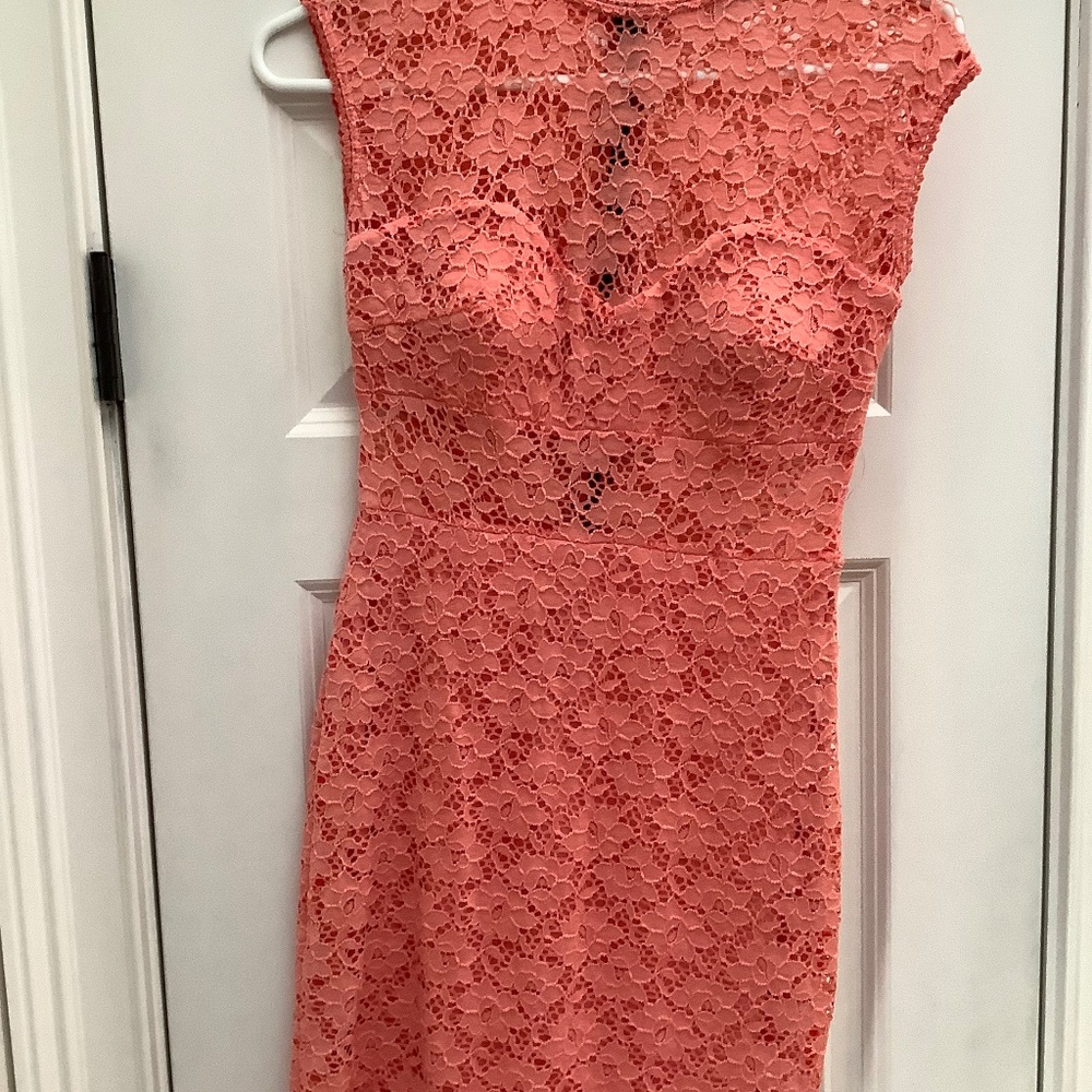 Coral mini dress, size 2
